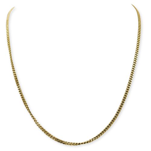 VINTAGE 18K GOLD CUBAN LINK NECKLACEDESCRIPTION  391bcf