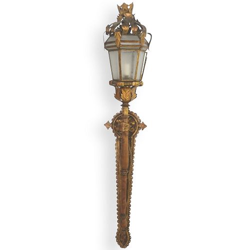 VINTAGE ITALIAN BRASS WALL LIGHTDESCRIPTION: