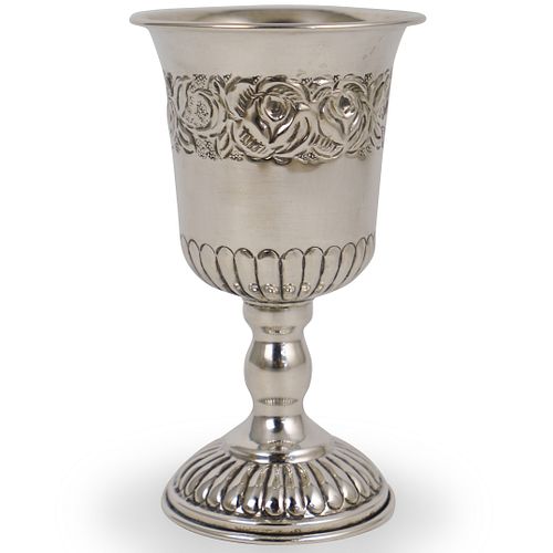 800 SILVER REPOUSSE WINE CUPDESCRIPTION: