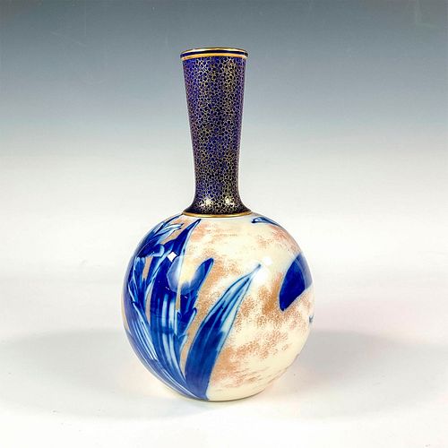 DOULTON BURSLEM BUD VASE, BLUE IRISA