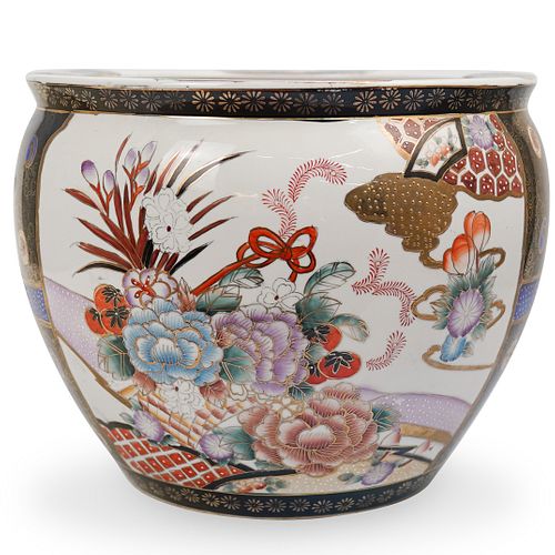 CHINESE PORCELAIN FLORAL FISHBOWLDESCRIPTION  391ca9