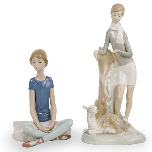  2 PC LLADRO FIGURINE LOTDESCRIPTION  391d2b