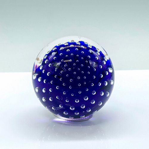 MURANO GLASS PAPERWEIGHT, SIGNEDA