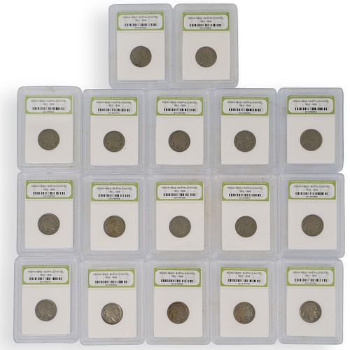 (17 PC) INDIAN HEAD/BUFFALO NICKEL