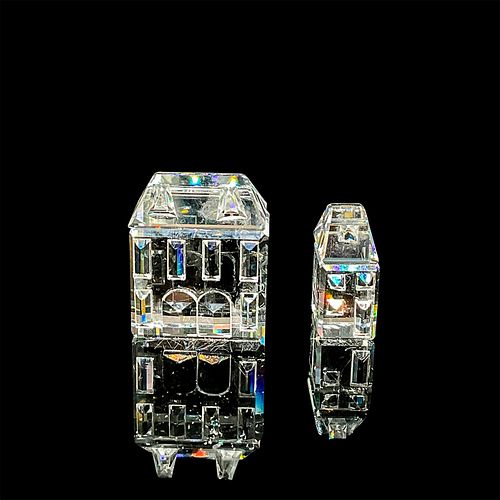 2PC SWAROVSKI SILVER CRYSTAL FIGURINES  391e1e