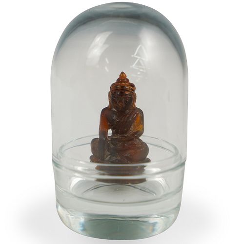 CHINESE AMBER CARVED BUDDHADESCRIPTION  391f94