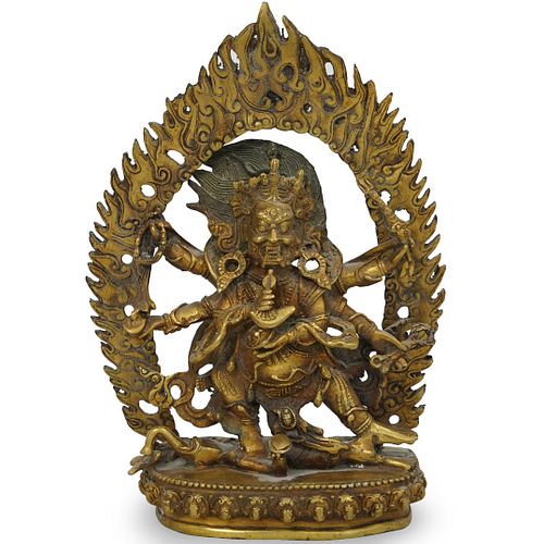 CHINESE GILT BRONZE STATUEDESCRIPTION  391f9f