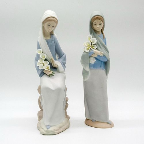 PAIR, GIRL WITH LILIES - LLADRO