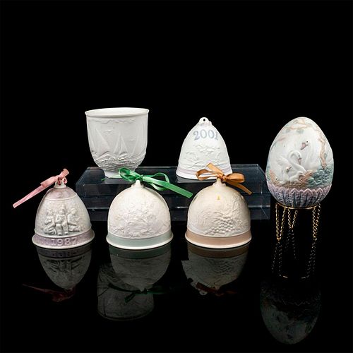 6PC LLADRO PORCELAIN COLLECTIBLESIncludes 39488e