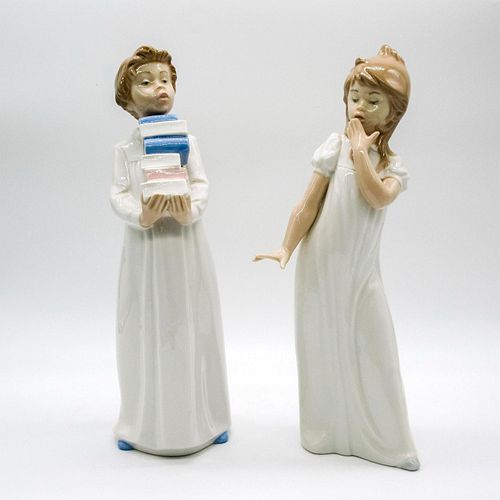 2PC NAO BY LLADRO PORCELAIN CHILDREN