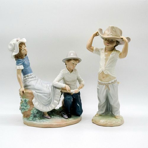 2PC NAO BY LLADRO PORCELAIN CHILDREN