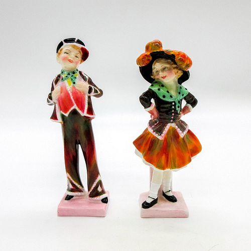 2PC ROYAL DOULTON FIGURINES, PEARLY