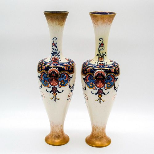 PAIR OF ANTIQUE DOULTON LAMBETH 3949b4