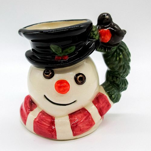 SNOWMAN D7159 ROBIN AND WREATH 3949db