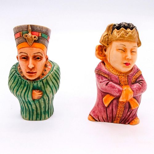 TWO POT BELLYS TRINKET BOXES, EMPRESS