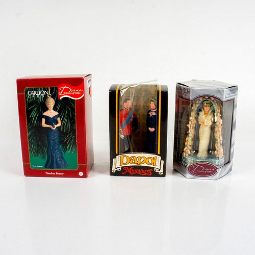 3PC MINIATURE FIGURINES, PRINCESS