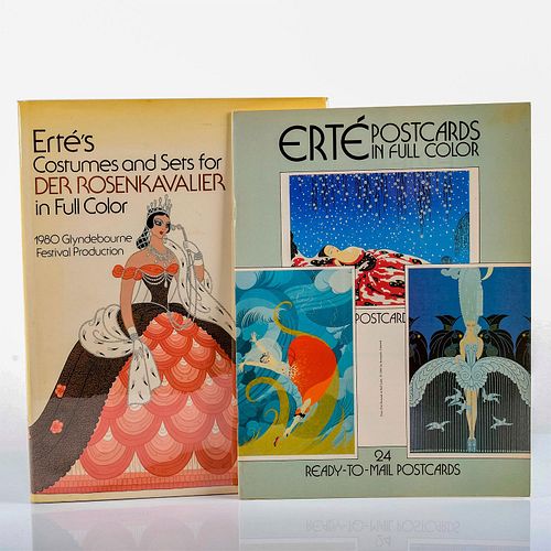 2 BOOKS ERTE COSTUMES AND SETS  394ceb