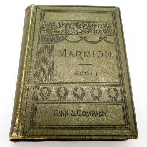 FIRST EDITION HARDCOVER BOOK MARMIONA 394d07