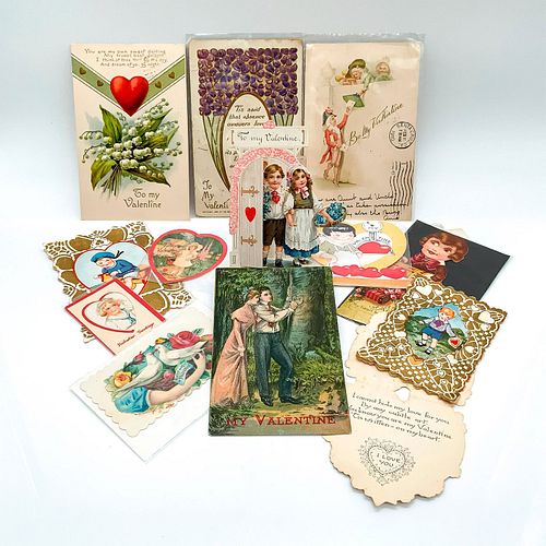 14PC VINTAGE VALENTINES CARDSAbsolutely