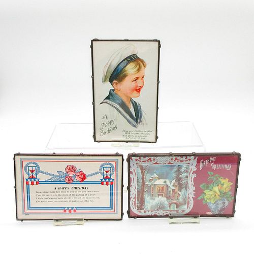 3PC ANTIQUE NEW YEARï¿½S POSTCARDS