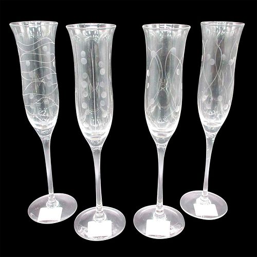 4PC LENOX CHAMPAGNE FLUTES ASSORTED 394db7