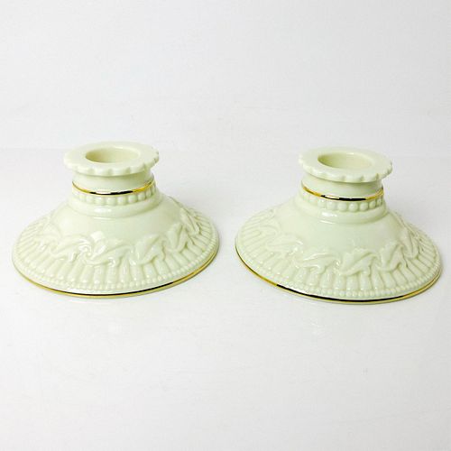 PAIR OF LENOX CANDLESTICKS, GREAT