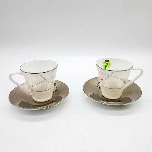 PAIR OF WATERFORD FINE CHINA DEMITASSE