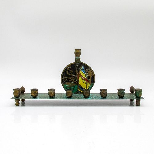 VINTAGE BRONZE MENORAHBronze menorah  394e0a