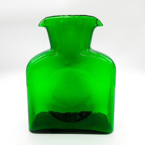 VINTAGE EMERALD GREEN GLASS VASEIn