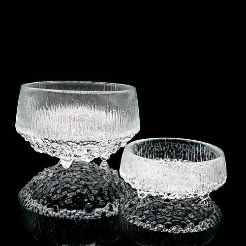 2PC IITTALA GLASS BOWLS, ULTIMA