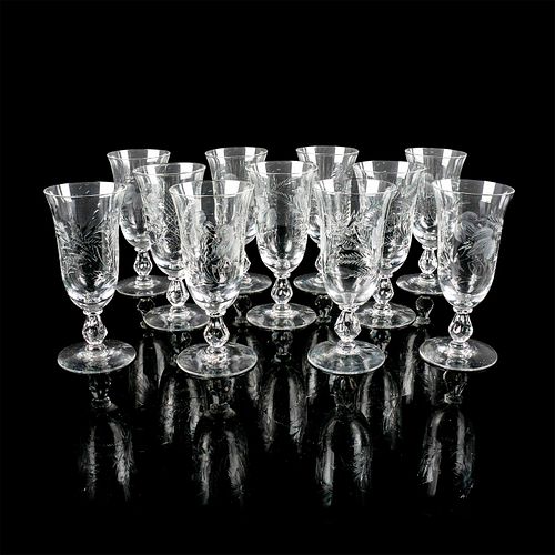 11PC VINTAGE GLASSES CORDIAL SETIn 394e55