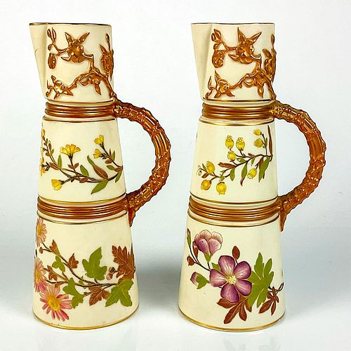 PAIR OF ANTIQUE ROYAL WORCESTER