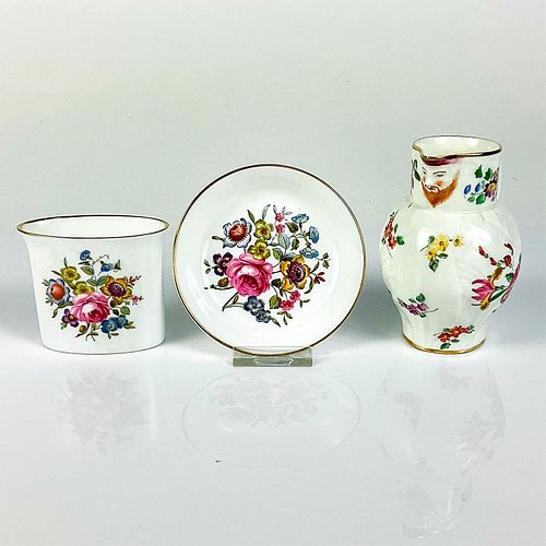 3PC ANTIQUE ROYAL WORCESTER DECORATIVE