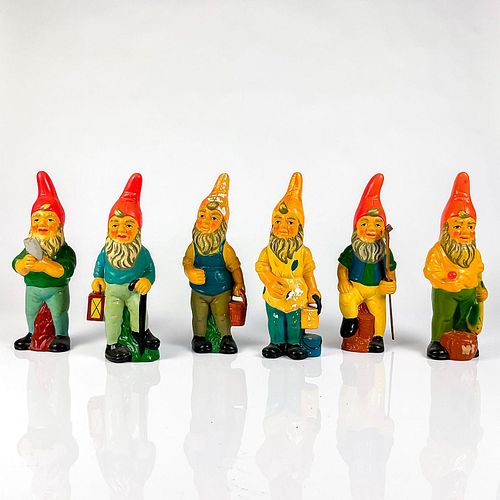 6PC VINTAGE JAPANESE GARDEN GNOMES 394f1e