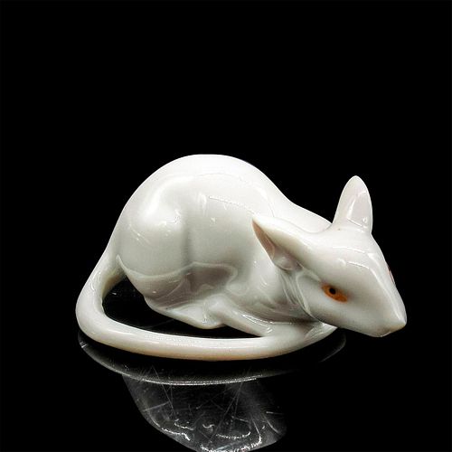 VINTAGE PORCELAIN MOUSE FIGURINETiny