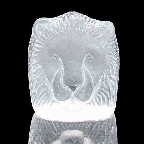 VINTAGE CRYSTAL LION PAPERWEIGHTLovely 394fbb