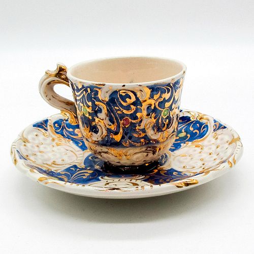 2PC VINTAGE ITALIAN MADE TEACUP AND