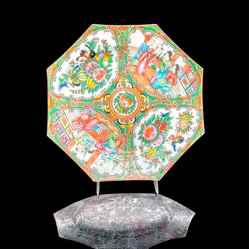 ANTIQUE CHINESE FAMILLE ROSE OCTAGONAL 395020