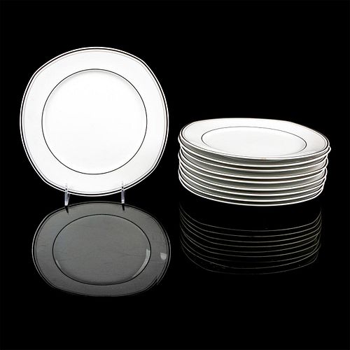 10PC WINTERLING DINNER PLATESWhite fine