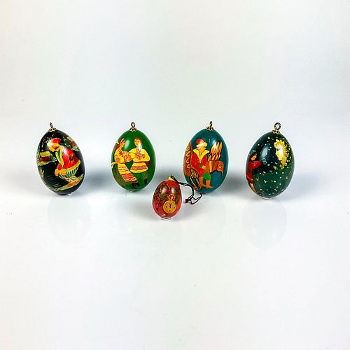 5PC VINTAGE RUSSIAN EGG SHAPED 395098