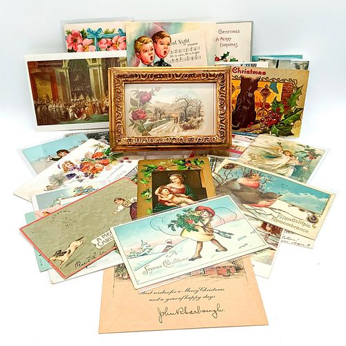 32PC VINTAGE CHRISTMAS POST CARDS