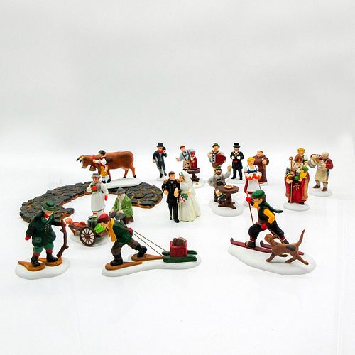 9PC VINTAGE DEPARTMENT 56 ASSORTED FIGURINES,