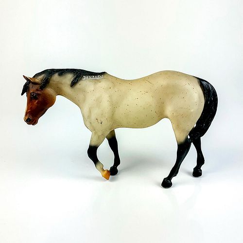 VINTAGE MODEL HORSE, SPECKLED MAREResin