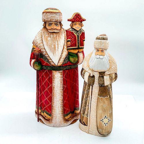 PAIR OF RUSSIAN WOODEN HAND CARVED 395109