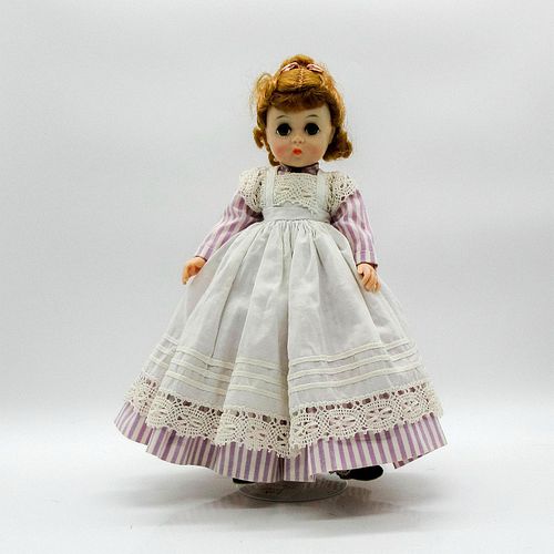 VINTAGE CURLY HAIRED DOLL IN LACE 395187