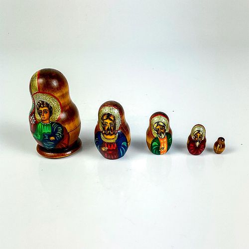 VINTAGE RUSSIAN ICON NESTING DOLLS  395195