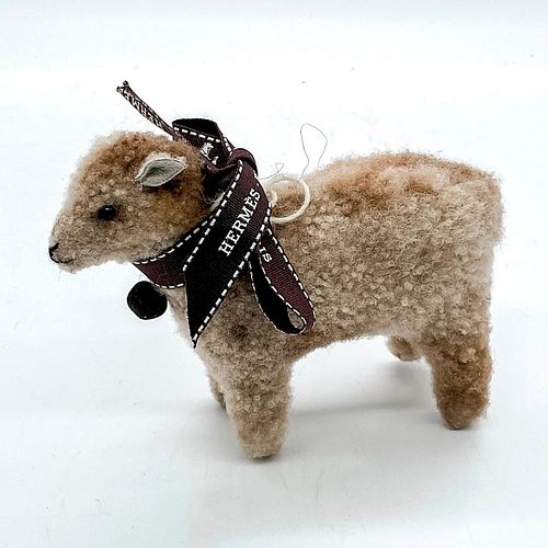 VINTAGE HERMES PARIS STUFFED LAMB TOY