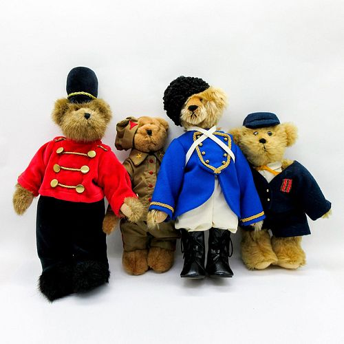 4PC VINTAGE TEDDY BEARSFour small bears,