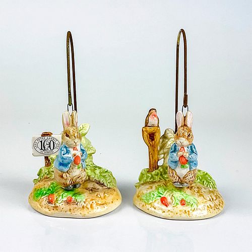 2PC SCHMID BEATRIX POTTER ORNAMENT