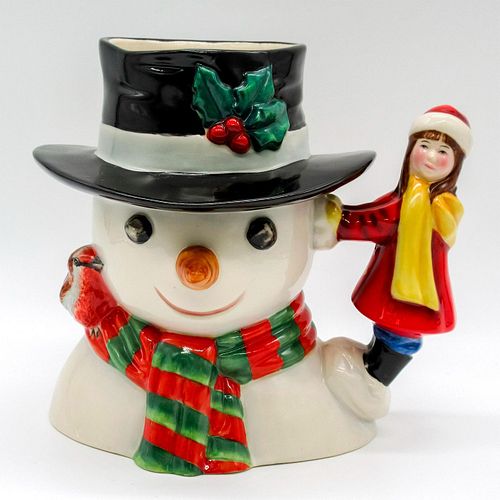 SNOWMAN WITH LITTLE GIRL HANDLE 3952fb